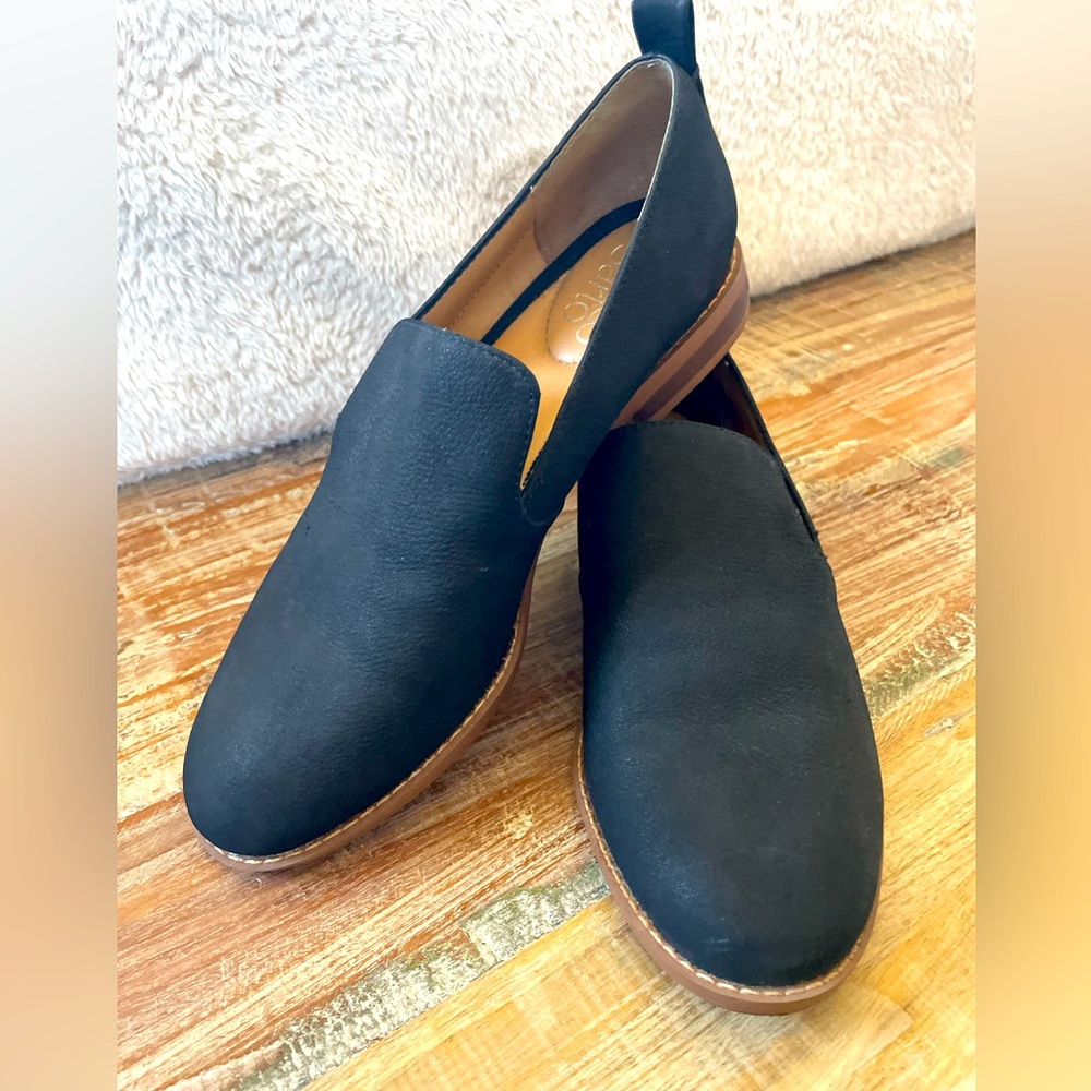 Black slip-ons